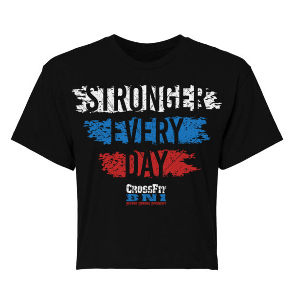STRONGER EVERY DAY - WOMEN'S CROP T-SHIRT - $T57VSG$ Thumbnail