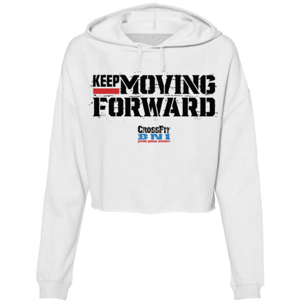 KEEP MOVING FORWARD - WOMEN'S CROP HOODIE - $8BZMNS$ Thumbnail